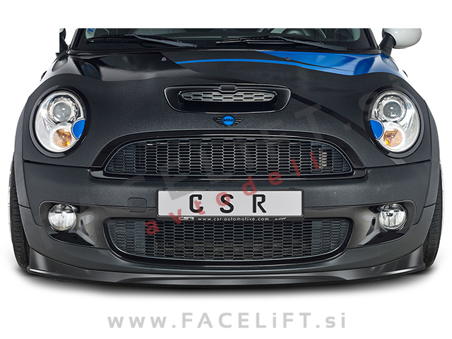 Mini Cooper S R56 06-10 podaljšek sprednjega odbijača črni (sijaj)
