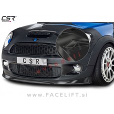 Mini Cooper S R56 06-10 podaljšek sprednjega odbijača karbon (sijaj)