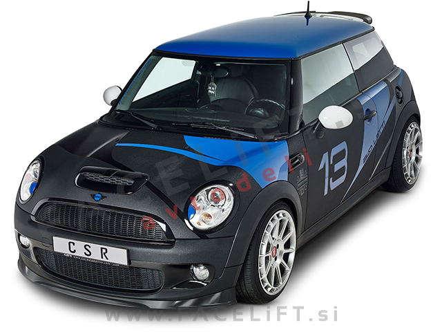 Mini Cooper S R56 06-10 podaljšek sprednjega odbijača karbon (mat)