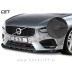 Volvo S90 16-20 podaljšek sprednjega odbijača črni (mat)