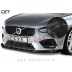 Volvo S90 16-20 podaljšek sprednjega odbijača črni (sijaj)