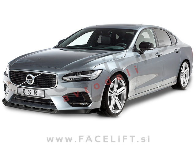Volvo S90 16-20 podaljšek sprednjega odbijača karbon (sijaj)