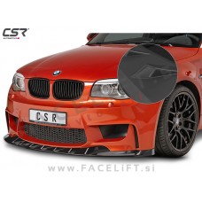 BMW 1 E81 E82 E87 E88 M1 04-13 podaljšek sprednjega odbijača črni (mat)