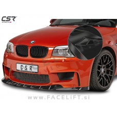 BMW 1 E81 E82 E87 E88 M1 04-13 podaljšek sprednjega odbijača črni (sijaj)