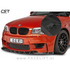 BMW 1 E81 E82 E87 E88 M1 04-13 podaljšek sprednjega odbijača karbon (mat)