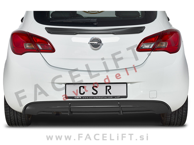 Opel Corsa E 3-vratna 14-19 difuzor karbon (mat)