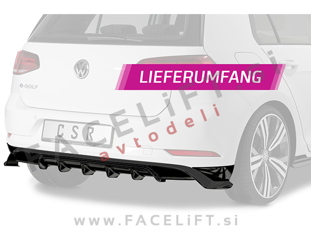 VW Golf 7 17-20 difuzor črni (sijaj)