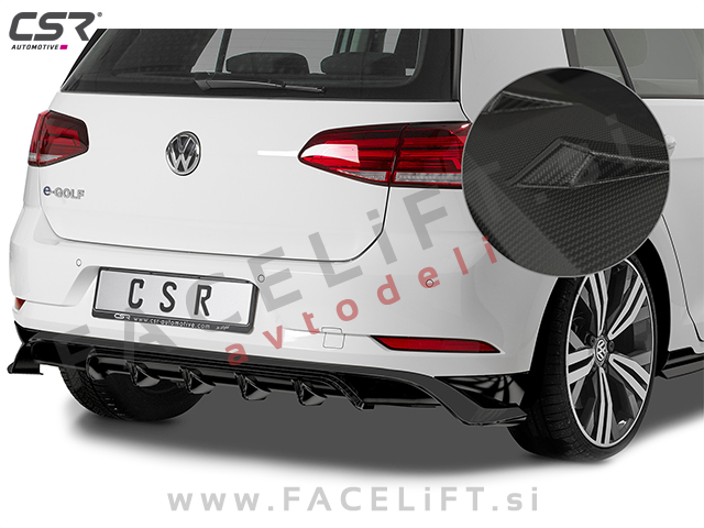 VW Golf 7 17-20 difuzor karbon (mat)