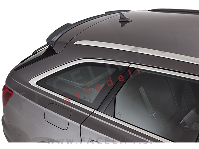 Audi A6 Karavan C8 18- strešni spojler črni (mat)