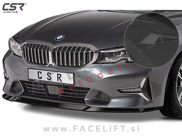 BMW 3 G20 G21 Sport Line, Luxury Line 19- podaljšek sprednjega odbijača črni (mat)