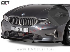 BMW 3 G20 G21 Sport Line, Luxury Line 19- podaljšek sprednjega odbijača črni (mat)