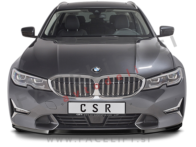 BMW 3 G20 G21 Sport Line, Luxury Line 19- podaljšek sprednjega odbijača črni (sijaj)
