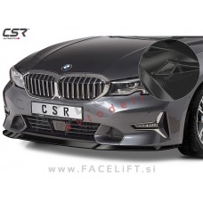BMW 3 G20 G21 Sport Line, Luxury Line 19- podaljšek sprednjega odbijača karbon (sijaj)