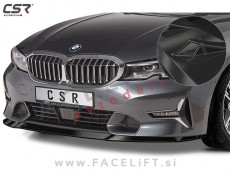 BMW 3 G20 G21 Sport Line, Luxury Line 19- podaljšek sprednjega odbijača karbon (sijaj)