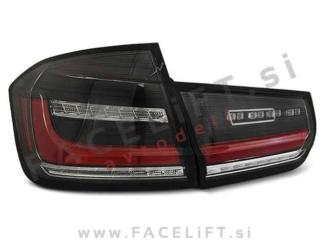 BMW 3 Limuzina F30 11-19 zadnje LED luči DTS Črne