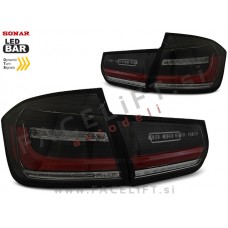 BMW 3 Limuzina F30 11-19 zadnje LED luči DTS Črne (zatemnjene)