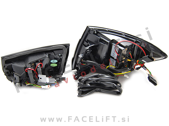 BMW 3 Limuzina F30 11-19 zadnje LED luči DTS Črne (zatemnjene)