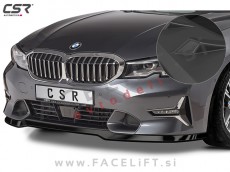 BMW 3 G20 G21 Sport Line, Luxury Line 19- podaljšek sprednjega odbijača črni (mat)