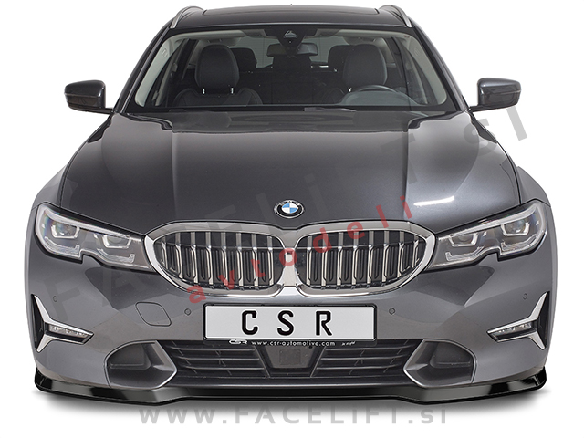 BMW 3 G20 G21 Sport Line, Luxury Line 19- podaljšek sprednjega odbijača črni (sijaj)