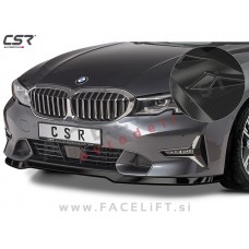 BMW 3 G20 G21 Sport Line, Luxury Line 19- podaljšek sprednjega odbijača karbon (sijaj)