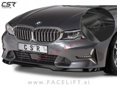 BMW 3 G20 G21 Sport Line, Luxury Line 19- podaljšek sprednjega odbijača karbon (sijaj)