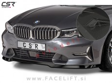 BMW 3 G20 G21 Sport Line, Luxury Line 19- podaljšek sprednjega odbijača karbon (mat)