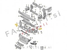 Audi A4 B8 07-11 sprednji odbijač PDC SRA