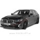 BMW 5 G30 G31 LCI 20- podaljšek sprednjega odbijača črni (mat)