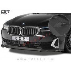 BMW 5 G30 G31 LCI 20- podaljšek sprednjega odbijača črni (mat)
