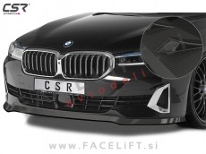 BMW 5 G30 G31 LCI 20- podaljšek sprednjega odbijača karbon (mat)