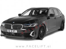 BMW 5 G30 G31 LCI 20- podaljšek sprednjega odbijača karbon (mat)