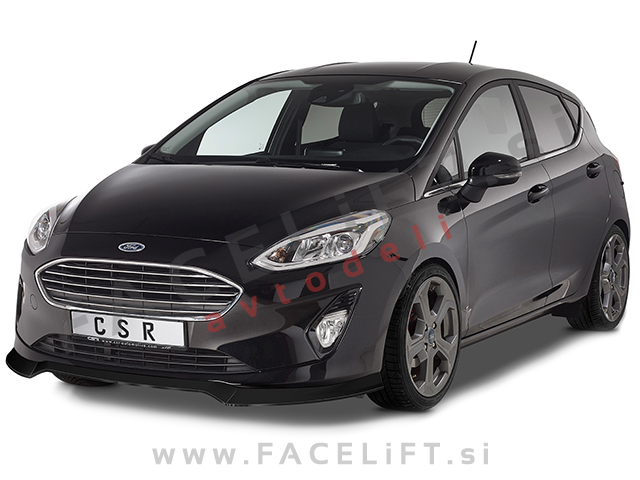 Ford Fiesta 17- podaljšek sprednjega odbijača črni (mat)
