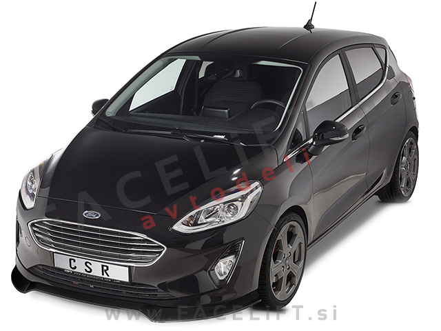 Ford Fiesta 17- podaljšek sprednjega odbijača črni (mat)