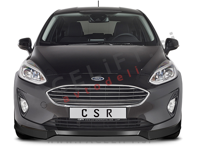 Ford Fiesta 17- podaljšek sprednjega odbijača črni (mat)