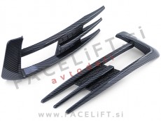 VW Golf 7 12-17 mreže sprednjega GTI izgled karbon (sijaj)