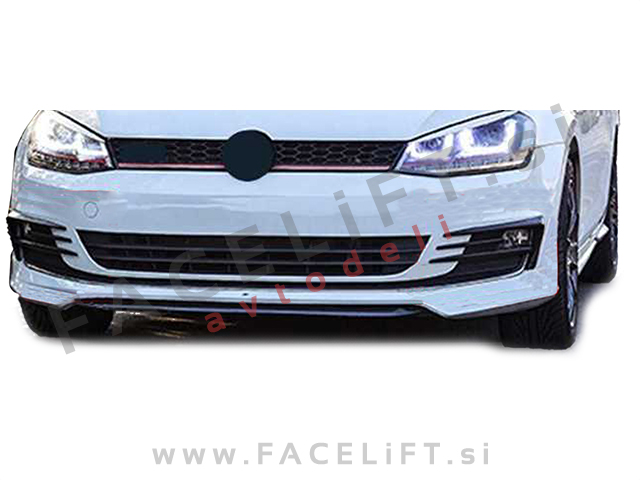 VW Golf 7 12-17 mreže sprednjega GTI izgled karbon (sijaj)