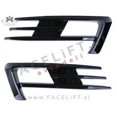 VW Golf 7 12-17 mreže sprednjega GTI izgled črne (sijaj)