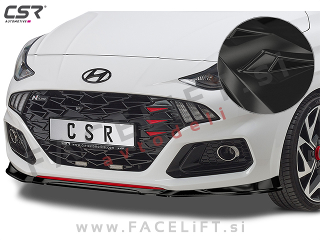 Hyundai i10 N Line 20- podaljšek sprednjega odbijača črni (sijaj)