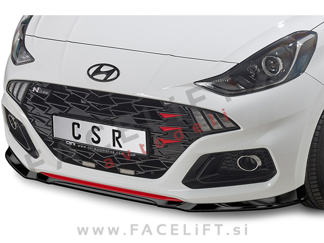 Hyundai i10 N Line 20- podaljšek sprednjega odbijača črni (sijaj)