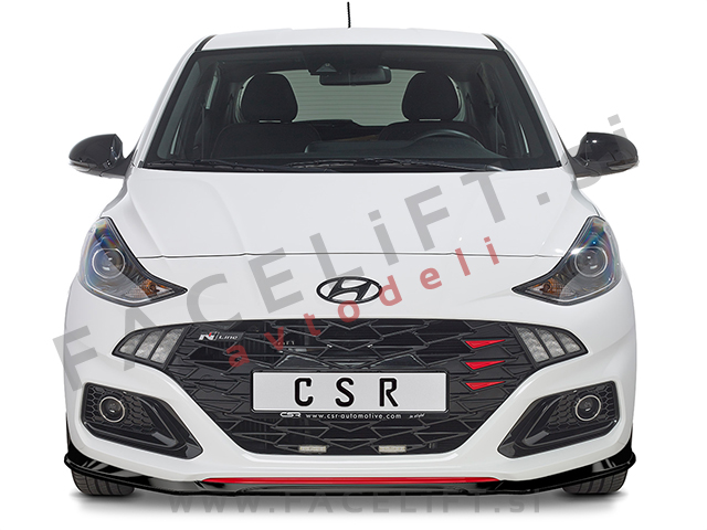 Hyundai i10 N Line 20- podaljšek sprednjega odbijača karbon (mat)