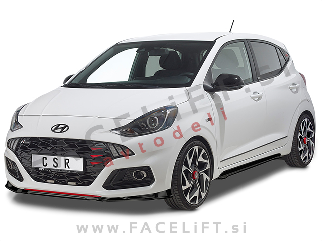 Hyundai i10 N Line 20- podaljšek sprednjega odbijača karbon (mat)