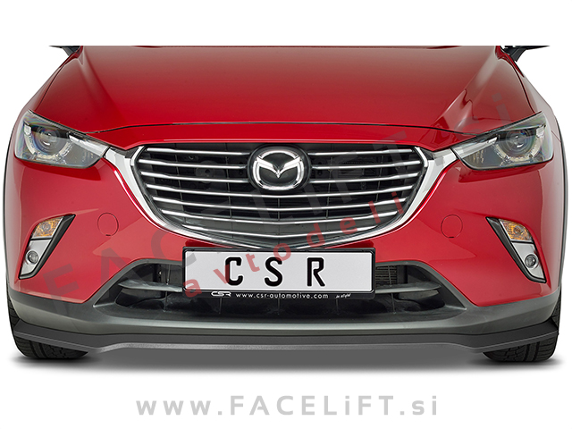 Mazda CX-3 15-20 podaljšek sprednjega odbijača črni (mat)