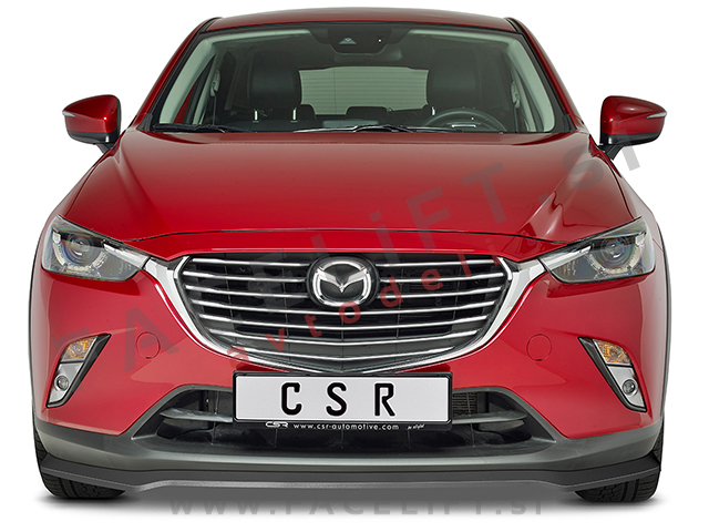 Mazda CX-3 15-20 podaljšek sprednjega odbijača črni (sijaj)