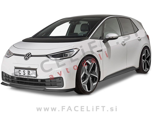 VW ID.3 19- podaljšek sprednjega odbijača črni (mat)