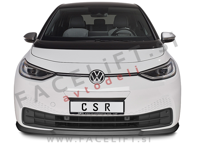 VW ID.3 19- podaljšek sprednjega odbijača črni (mat)