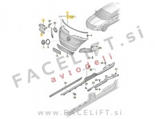 VW Passat CC 08-12 maska PDC VW Passat CC 08-12 maska PDC