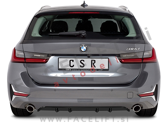 BMW 3 G20 G21 19- difuzor črni (mat)