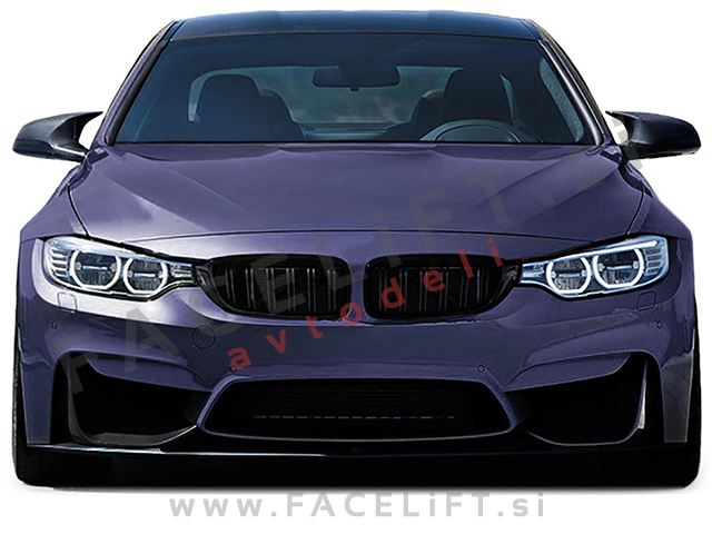 BMW 3 GT F34 13- pokrovi ogledal M3 izgled karbon (sijaj)