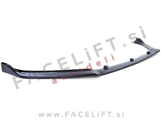 VW Polo 6R 14-17 podaljšek sprednjega odbijača črni (sijaj)