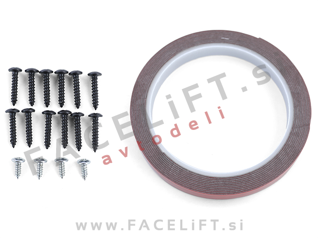 VW Polo 6R 14-17 podaljšek sprednjega odbijača črni (sijaj)